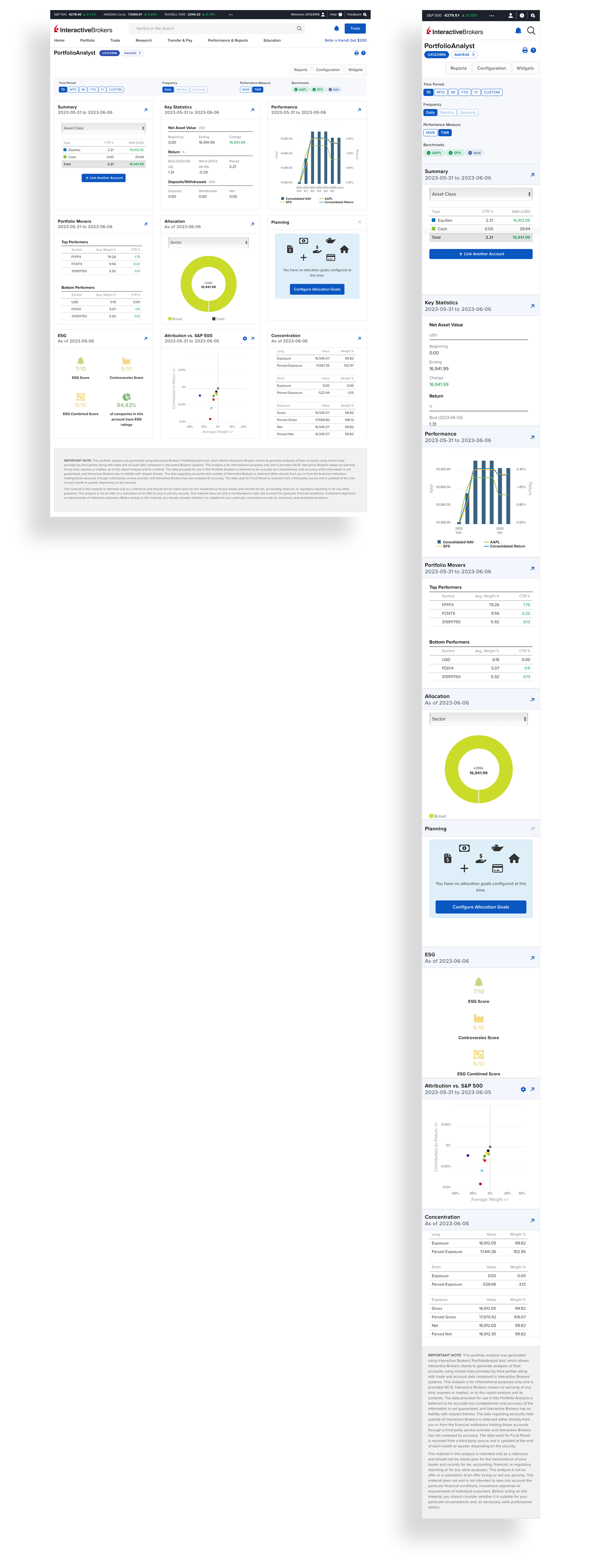 PortfolioAnalyst Dashboard